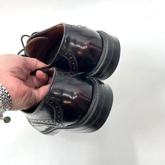 Vintage Aldo Wingtip Leather Lace Up Loafers - Picture 6 of 8